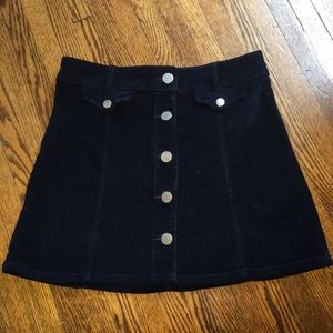 Urban Outfitters button-up corduroy skirt